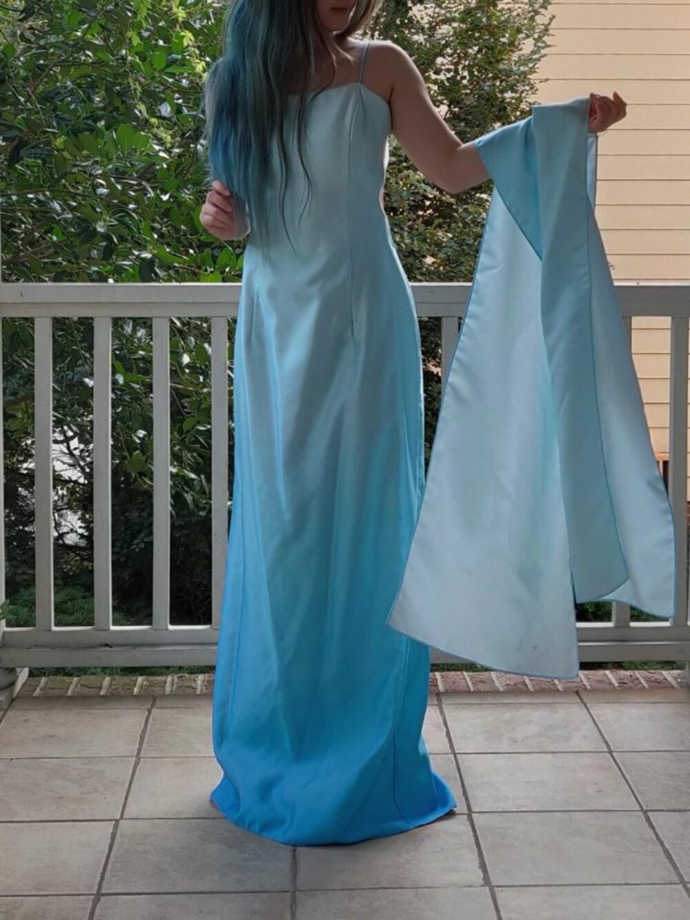 Dave & Johnny by Laura Ryner Satin Gown Rhinestone Rim Y2K 90s Vintage Dress